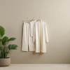 A best-selling solid-color three-piece knitted set for women: sleeveless vest, cardigan and pants details Picture